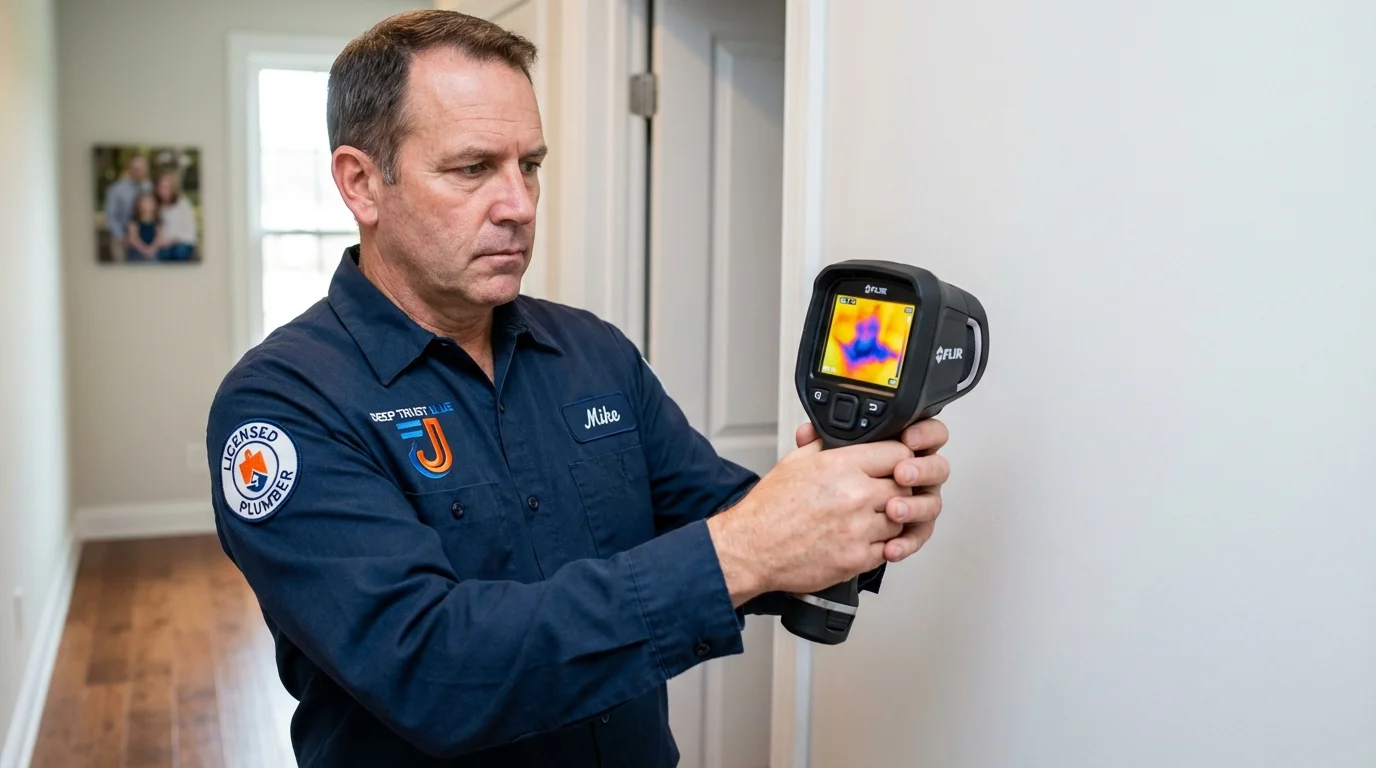 Thermal imaging leak detection by Johns Plumbing LLC in South Houston